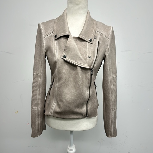 NWT MARRAKECH SNAKE EMBOSSED MOTO JACKET - Picture 3 of 7